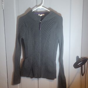 Chic Gray Women's Cardigan